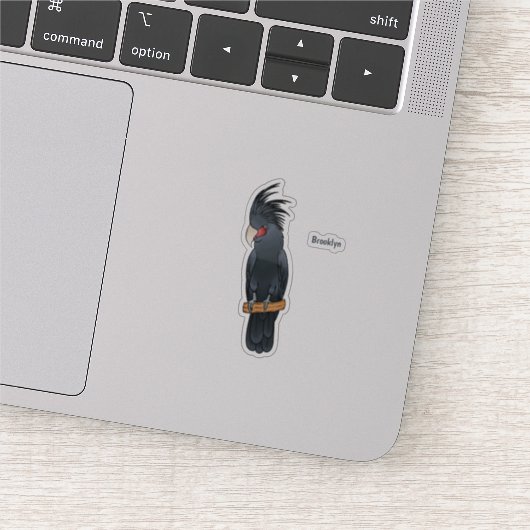 Sticker Illustration d'un oiseau de cobaye de palme (Détail)