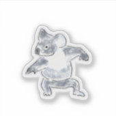 Sticker Illustration d'un petit koala mignon (Devant)