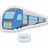 Sticker Illustration d'un train électrique (Recto)