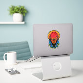 Sticker Illustration d'un vampire antique (Ordinateur portable sur le bureau)