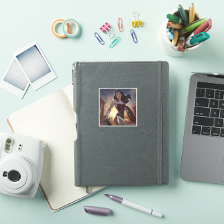 Sticker Illustration d'une femme en crise infinie