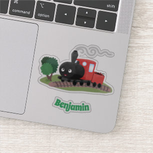 Sticker Illustration d'une locomotive à vapeur mûre