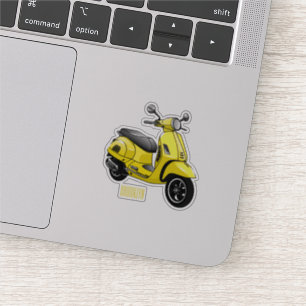 Sticker Illustration d'une moto cyclable