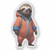 Sticker Illustration d'une parcelle mignonne et amicale (Devant)