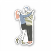 Sticker Illustration en couple (Devant)