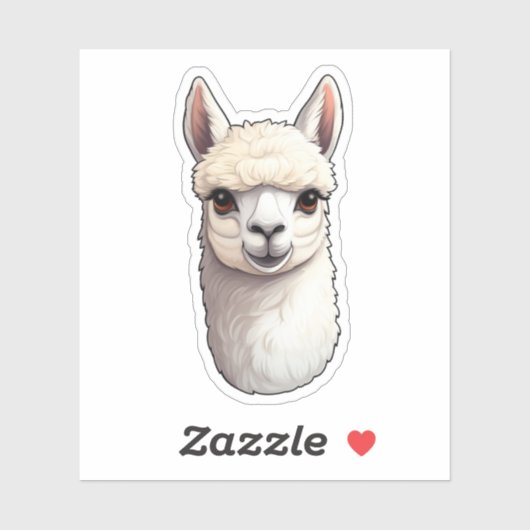 Sticker Illustration en lama de dessin (Feuille)