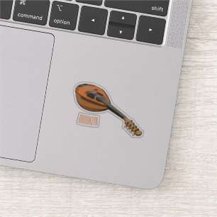Sticker Illustration en mandoline