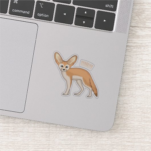 Sticker Illustration Fennec fox (Détail)