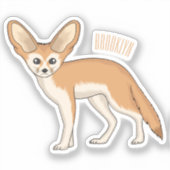Sticker Illustration Fennec fox (Recto)