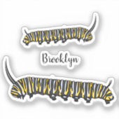 Sticker Illustration Monarch caterpillar (Recto)
