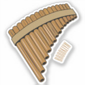 Sticker Illustration Pan flûte / panpipes (Recto)
