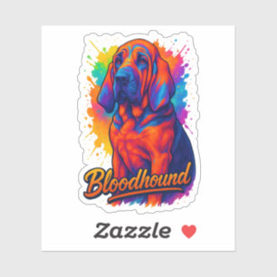 Sticker Illustration Pop Art de Bloodhound Vibrant