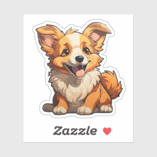 Sticker Illustration pour chien de dessin