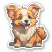 Sticker Illustration pour chien de dessin (Devant)