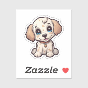 Sticker Illustration pour chien de dessin