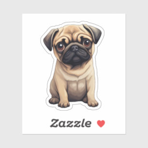 Sticker Illustration pour chien de dessin