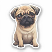 Sticker Illustration pour chien de dessin (Devant)