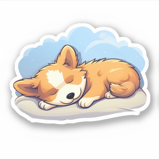 Sticker Illustration pour chien de dessin (Devant)