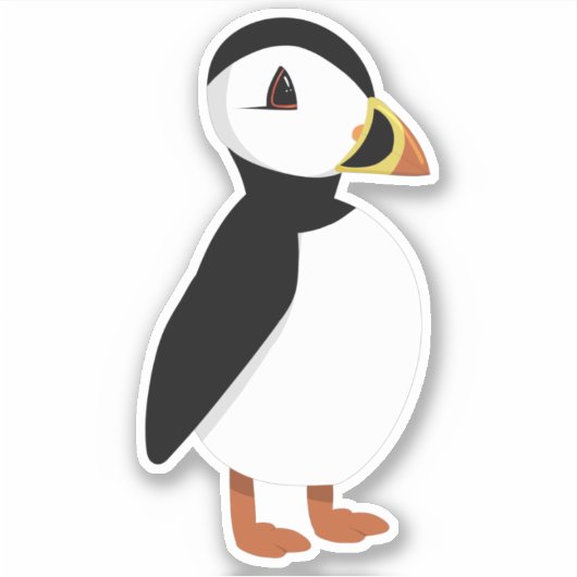 Sticker Illustration Puffin (Devant)