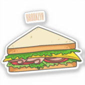 Sticker Illustration Sandwich (Recto)