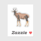 Sticker Illustration vectorielle Topi (Feuille)