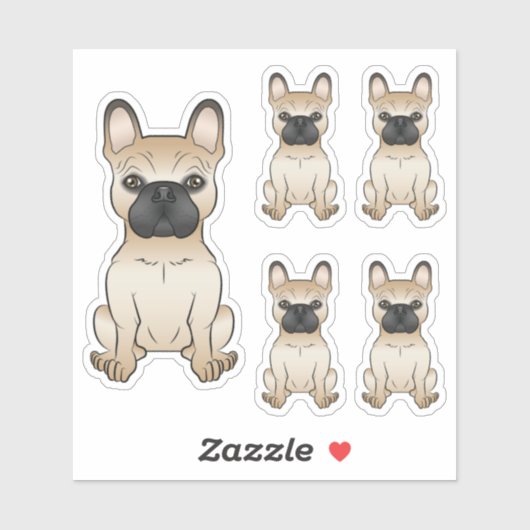 Sticker Illustrations de Chien de Chien de Chien de Chien  (Feuille)