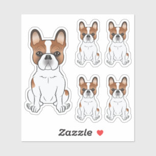 Sticker Illustrations de chien de dessin animé Bouledogue