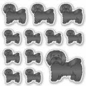Sticker Illustrations de chien de dessin animé mignon Hava (Devant)
