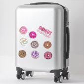 Sticker Illustrations de l'aquarelle des beignes mignons (Sur valise)