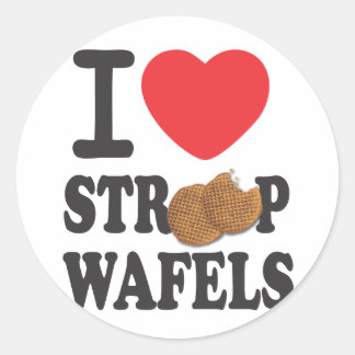 Sticker iLoveStroopwafels.com