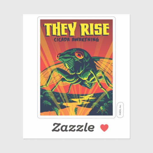 Sticker Ils Augmentent le réveil du Canada (Feuille)