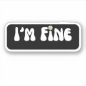 Sticker Im Fine Retro (Devant)