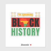 Sticker I'm Speaking Black History Month Teacher (Feuille)
