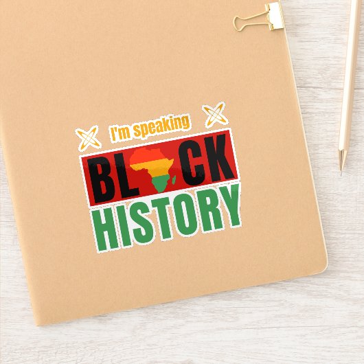 Sticker I'm Speaking Black History Month Teacher (Carnet)