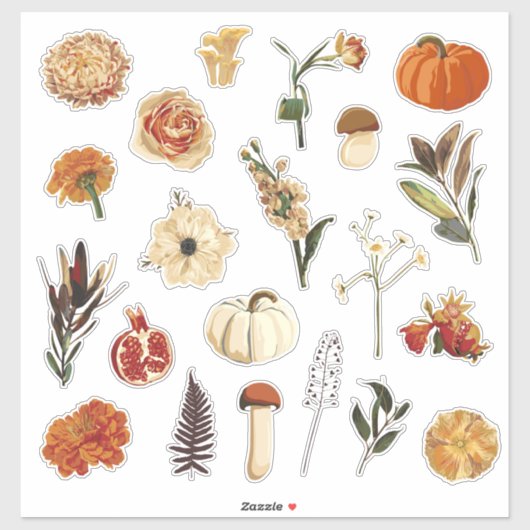 Sticker Image automne mignon. (Feuille)