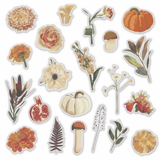 Sticker Image automne mignon. (Devant)