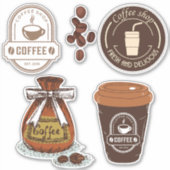 Sticker Image cool pour les amateurs de café Scrapbook Bro (Devant)