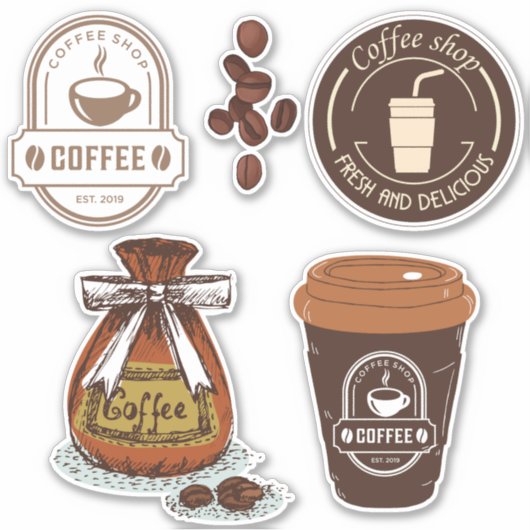 Sticker Image cool pour les amateurs de café Scrapbook Bro (Devant)