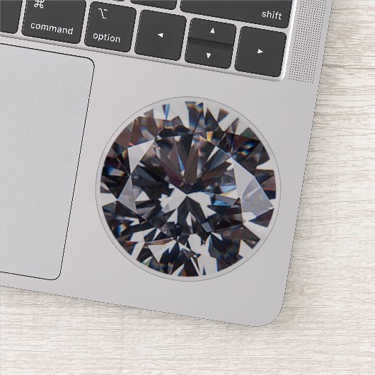 Sticker Image diamant élégante facettée (Détail)