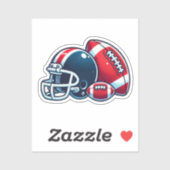 Sticker Image du casque de balle de football (Feuille)