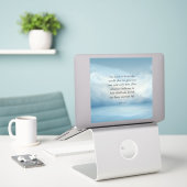 Sticker Image du verset biblique Jean 3:16 (Ordinateur portable sur le bureau)