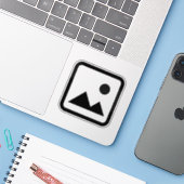 Sticker Image introuvable (Ordinateur portable avec iPhone)