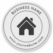 Sticker Image Logo personnalisée Texte Contour polyvalent (Devant)