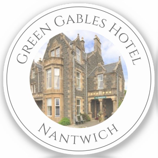 Sticker Image, nom et emplacement de l'hôtel (Recto)