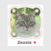 Sticker Image personnalisée à cadre mou (Feuille)