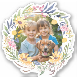 Sticker Image Photo Floral Environnant Créez Votre Propre