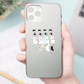 Sticker Images de chats blanc et de luxe (Téléphone)