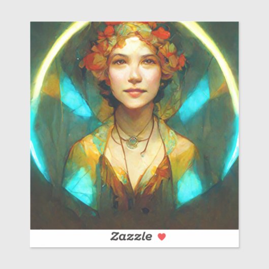 Sticker Imaginaire Art Nouveau Lumière (Feuille)