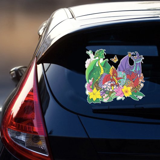 Sticker Imaginaire de nid de bébé dragon