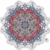 Sticker Imaginaire des couleurs de rippling (Devant)